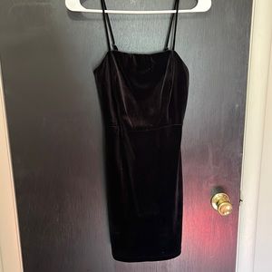 Little black velvet dress